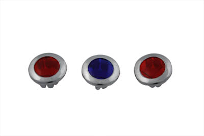 39-0114 - Three Light Dash Panel Lens Set by V-Twin