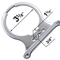 39-0142 - Single Gauge Mount Bracket Chrome by V-Twin
