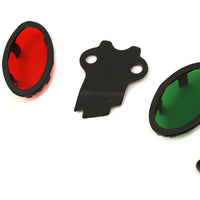 39-0206 - Parkerized Cateye Dash Panel Lens Set by V-Twin