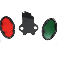 39-0206 - Parkerized Cateye Dash Panel Lens Set by V-Twin