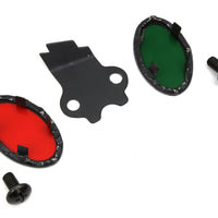 39-0206 - Parkerized Cateye Dash Panel Lens Set by V-Twin