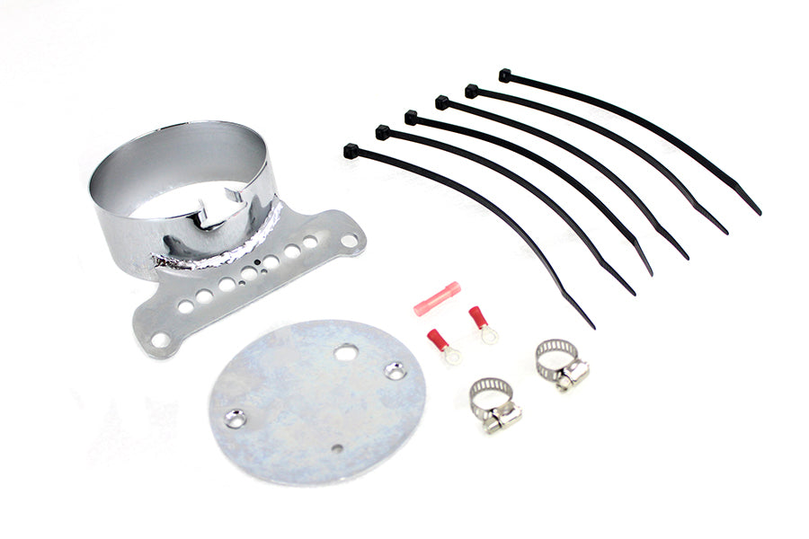 39-0212 - Single Gauge Mount Bracket Chrome by V-Twin