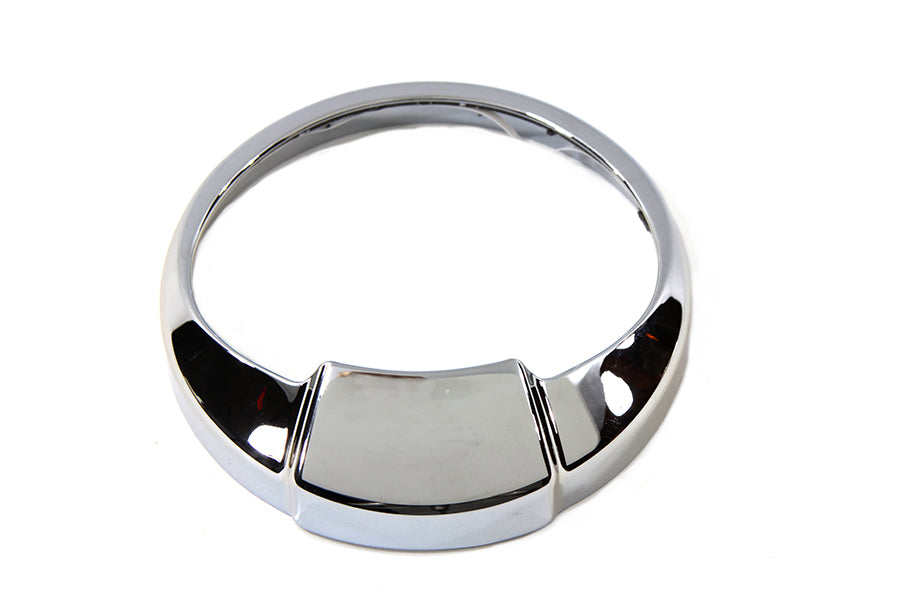 39-0223 - Chrome 3.75 inch Speedometer Visor by V-Twin