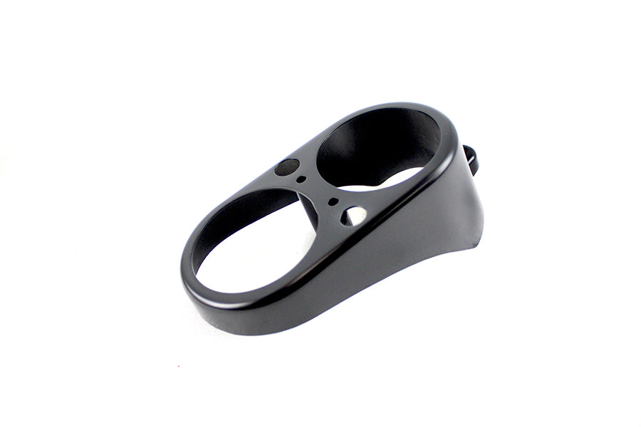 39-0233 - Dash Gauge Housing Matte Black by V-Twin