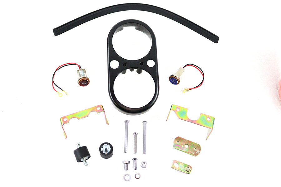 39-0243 - FXS Dash Housing Kit Black by V-Twin