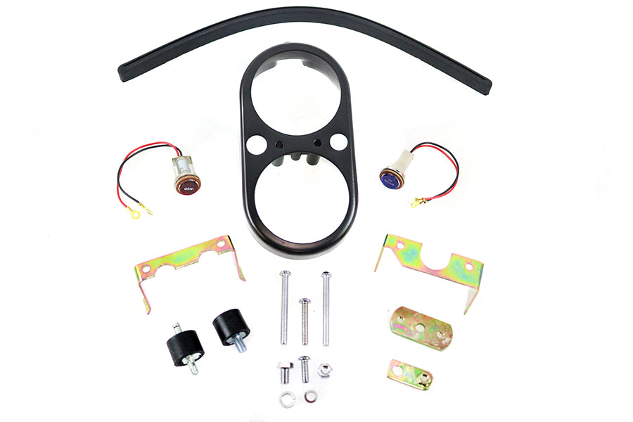 39-0243 - FXS Dash Housing Kit Black by V-Twin