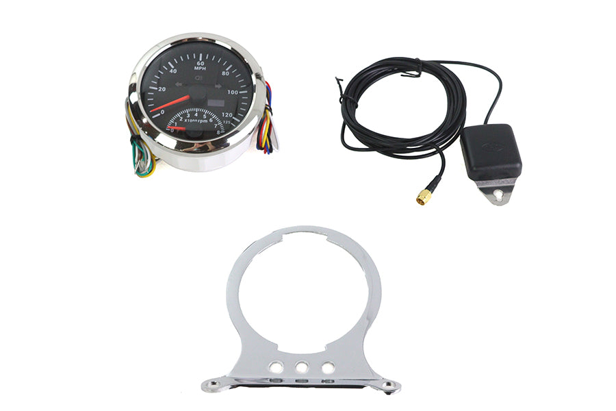 39-0288 - 85mm GPS Combo Tachometer and Speedometer Kit by V-Twin