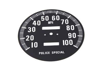 39-0312 - Speedometer Tin Face by V-Twin