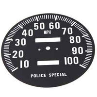 39-0312 - Speedometer Tin Face by V-Twin