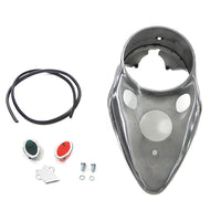 39-0360 - Raw Cateye Dash Panel by V-Twin