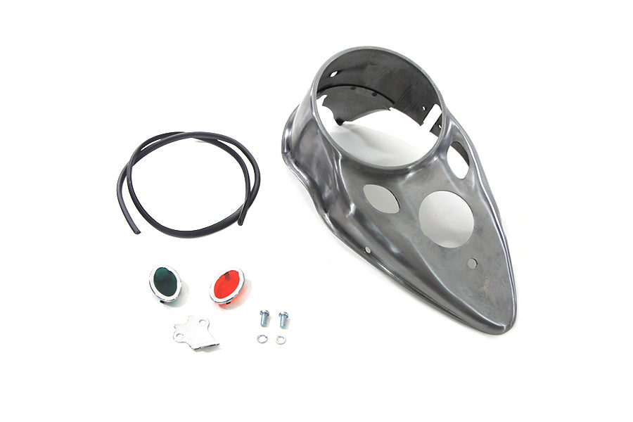 39-0360 - Raw Cateye Dash Panel by V-Twin