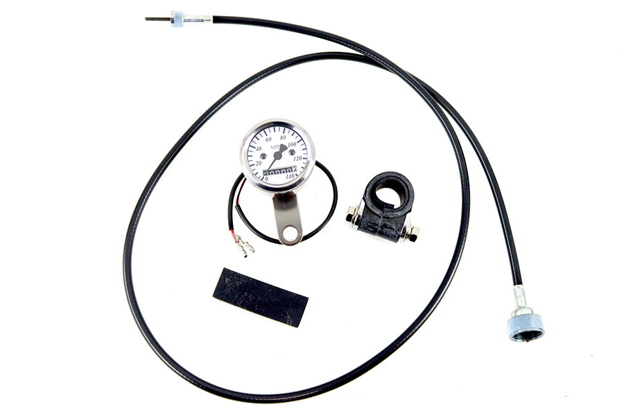 39-0365 - Deco Mini 48mm Speedometer Kit with 2:1 Ratio by V-Twin