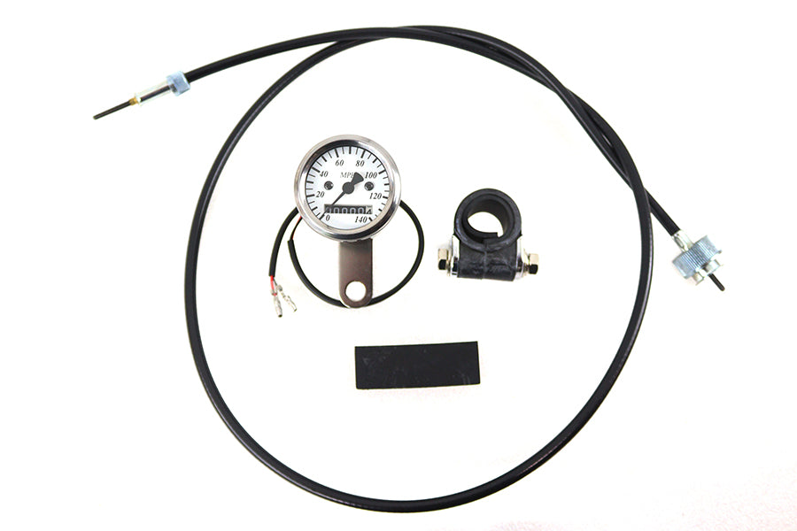 39-0365 - Deco Mini 48mm Speedometer Kit with 2:1 Ratio by V-Twin