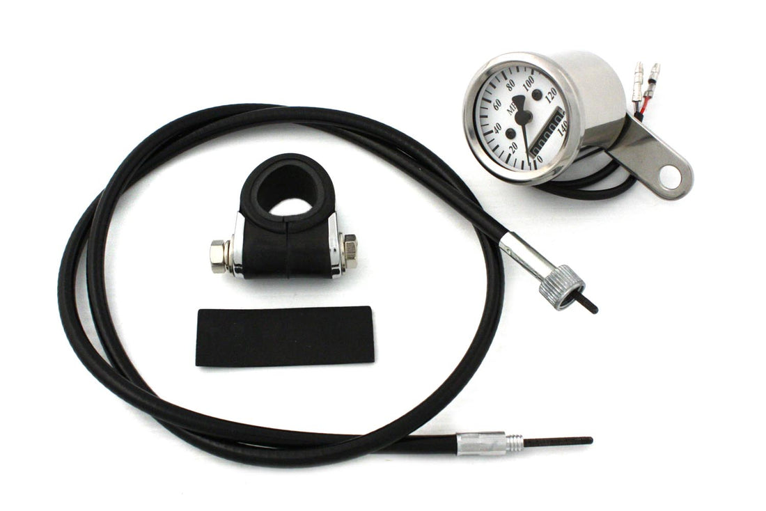 39-0368 - Deco Mini 48mm Speedometer Kit with 2:1 Ratio by V-Twin