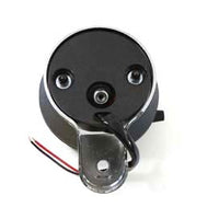 39-0372 - Speedometer Black Plastic Style 2:1 by V-Twin