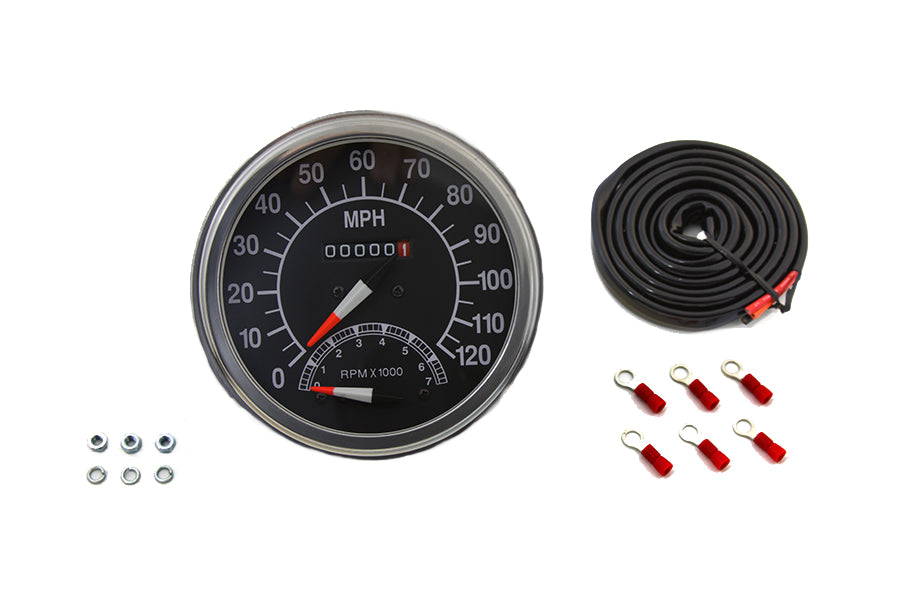 39-0380 - Speedometer with 2240:60 Ratio and Tachometer by V-Twin