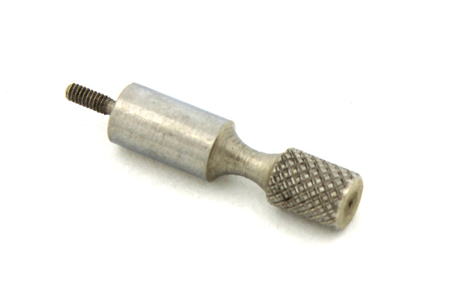 39-0406 - Knurled Stainless Steel Speedometer Reset Knob by V-Twin