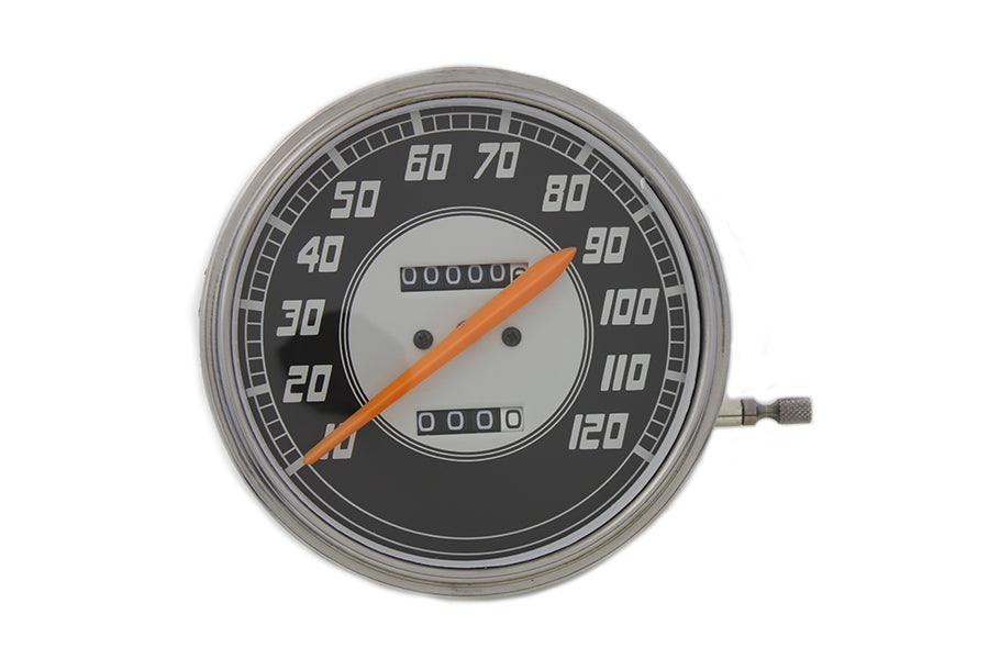 39-0426 - Replica 2:1 Speedometer with Orange Needle by V-Twin