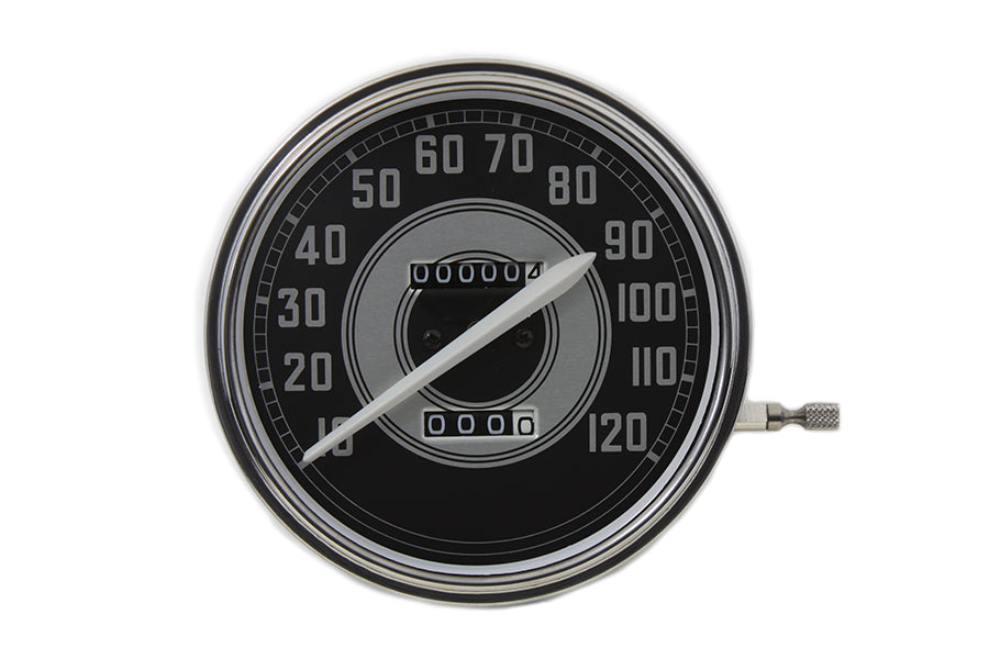 39-0427 - Replica 2:1 Speedometer with White Needle by V-Twin