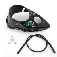39-0446 - Black Replica Cateye Dash Panel by V-Twin