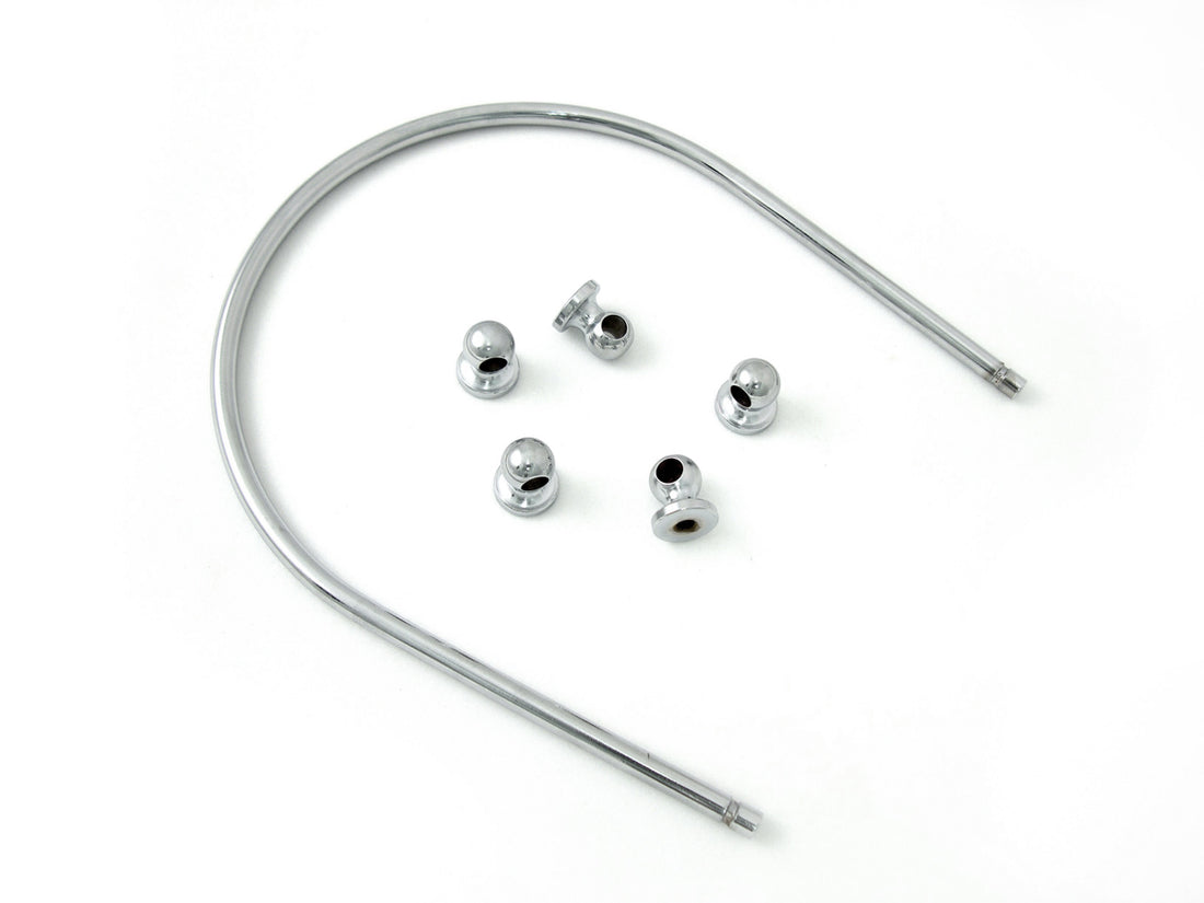 39-0459 - Dash Panel Chrome Trim Rail Kit by V-Twin