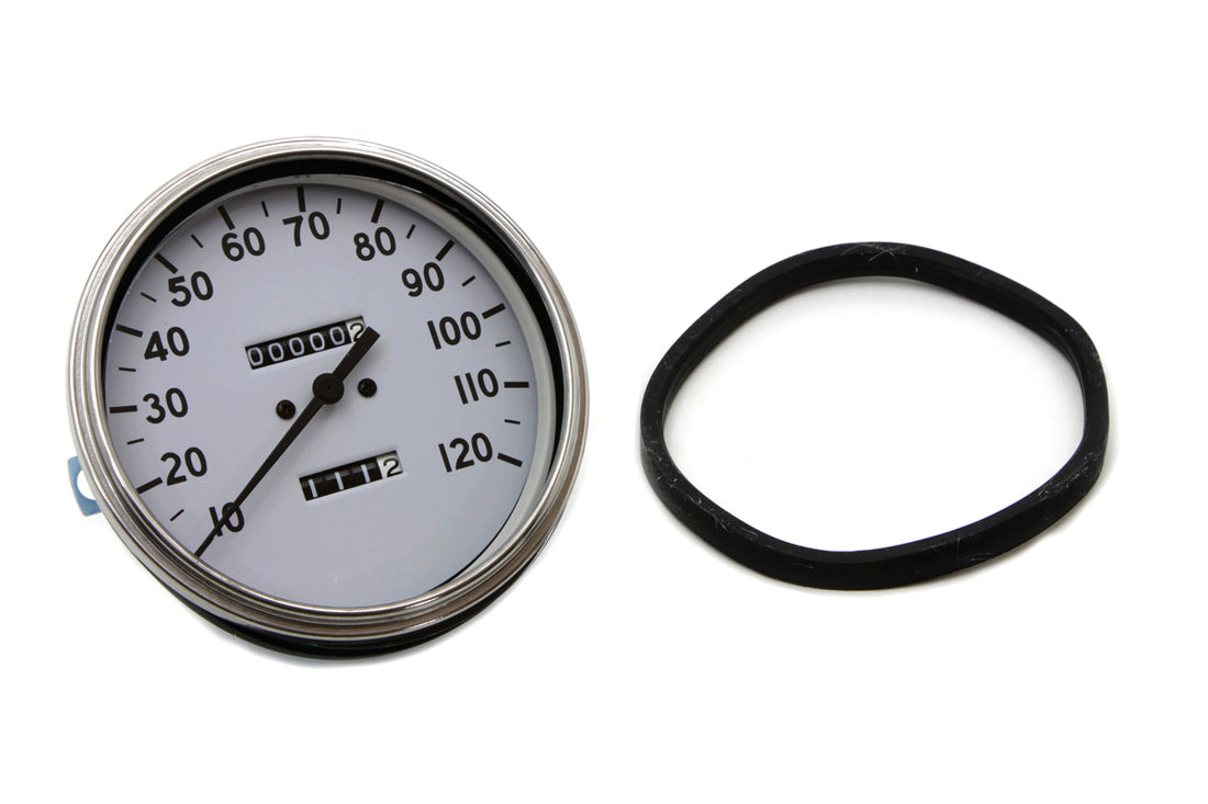 39-0480 - Replica 2:1 Speedometer with Black Needle by V-Twin