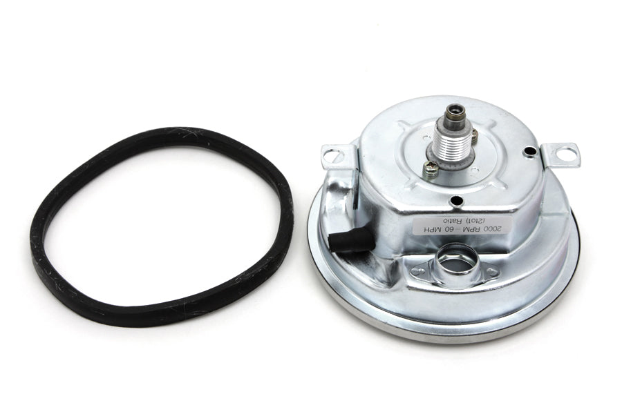 39-0480 - Replica 2:1 Speedometer with Black Needle by V-Twin