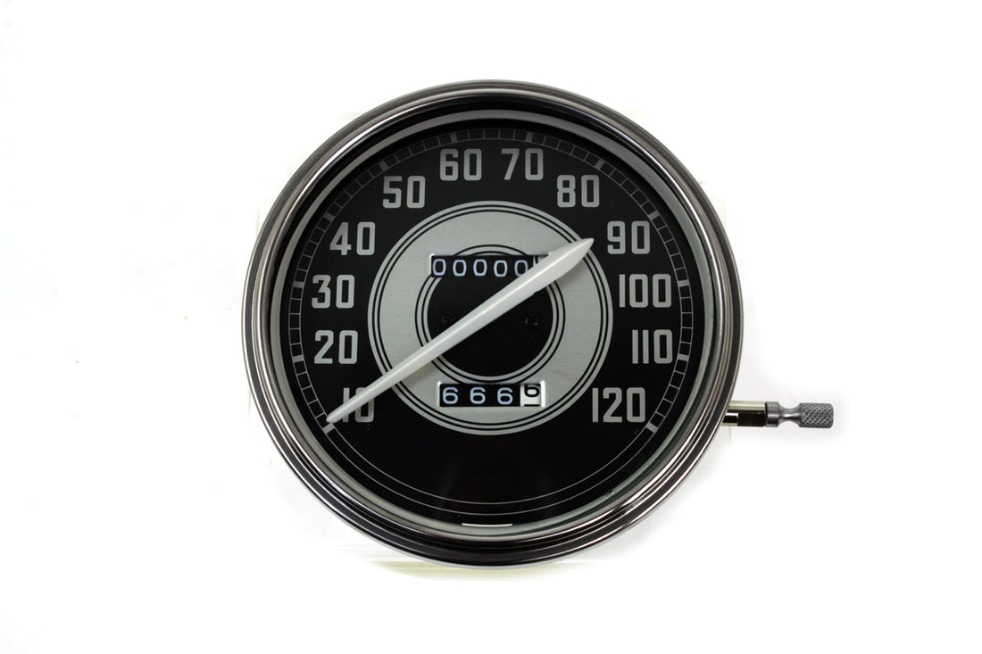 39-0481 - Replica 2:1 Speedometer with White Needle by V-Twin