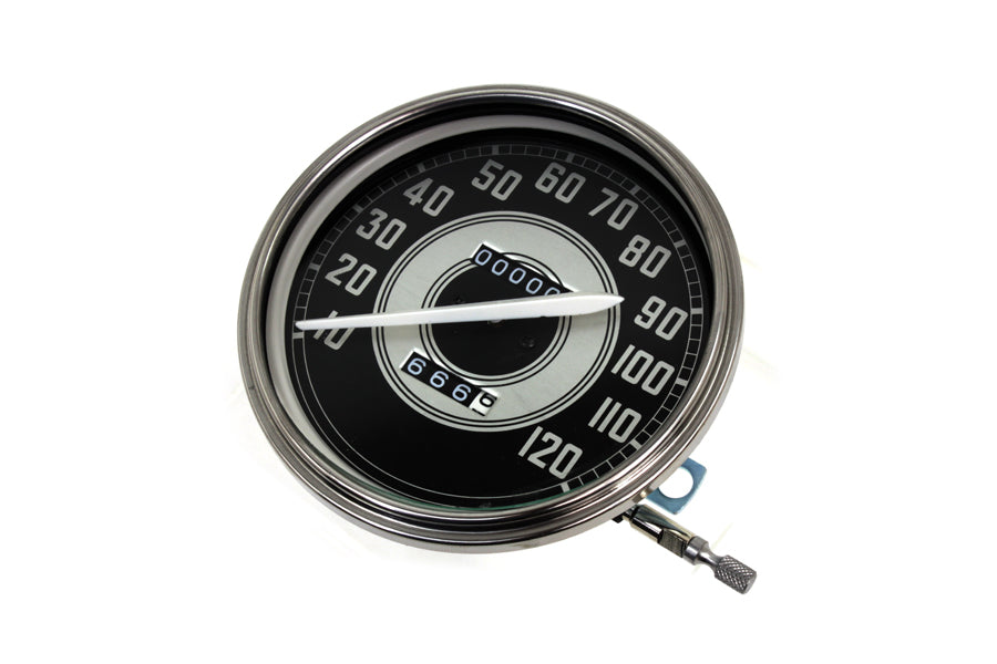 39-0481 - Replica 2:1 Speedometer with White Needle by V-Twin