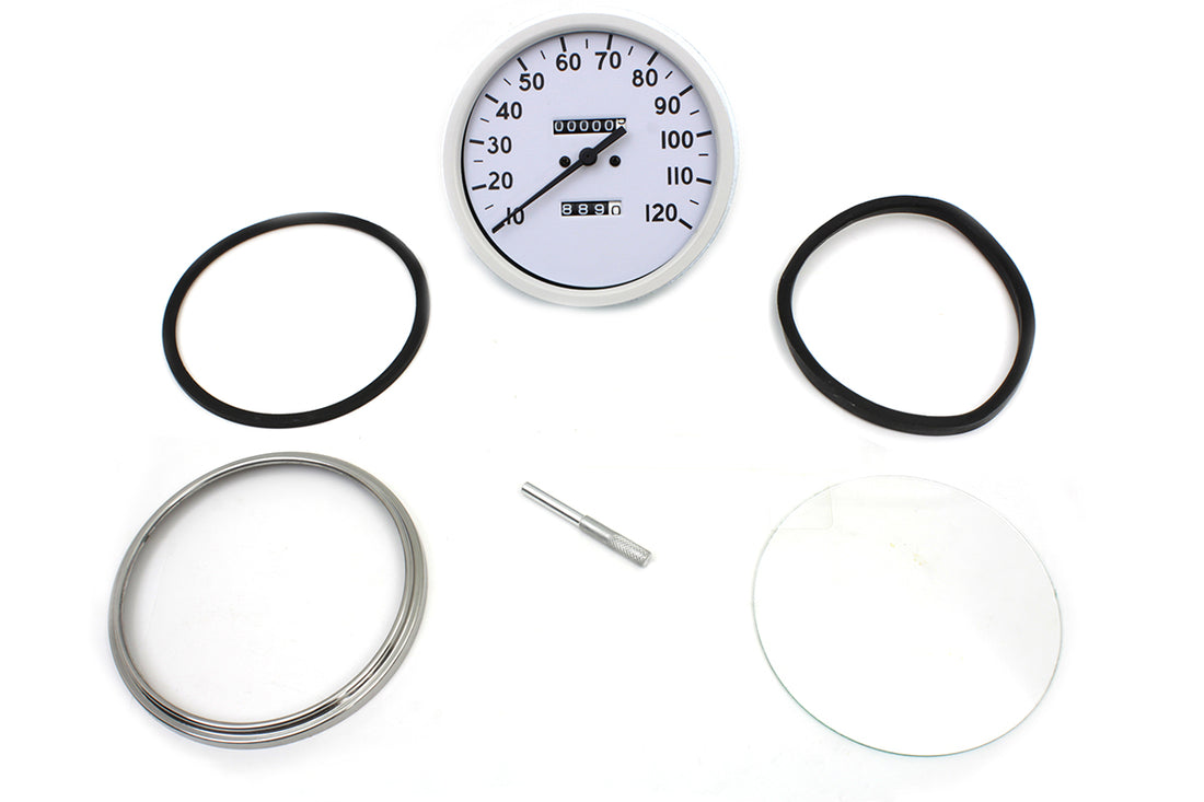39-0487 - Replica 2:1 Speedometer with Black Needle by V-Twin