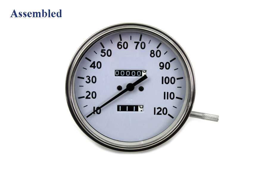 39-0487 - Replica 2:1 Speedometer with Black Needle by V-Twin