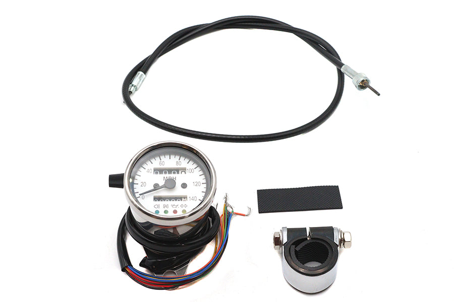 39-0550 - Mini 60mm Speedometer with 2:1 Ratio by V-Twin