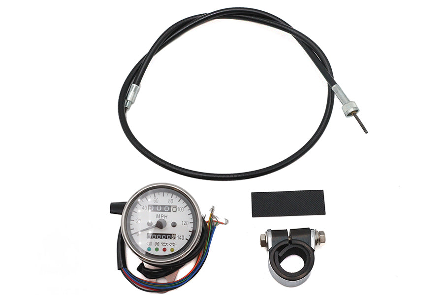 39-0550 - Mini 60mm Speedometer with 2:1 Ratio by V-Twin