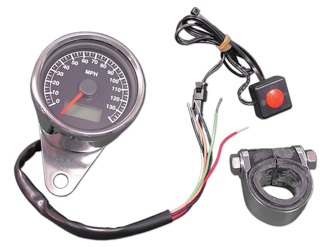 39-0593 - 60mm Mini Electric Speedometer by V-Twin