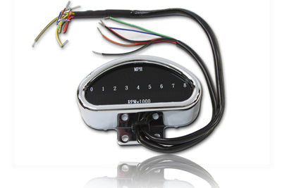 39-0599 - Digital Mini Speedometer and Tachometer by V-Twin