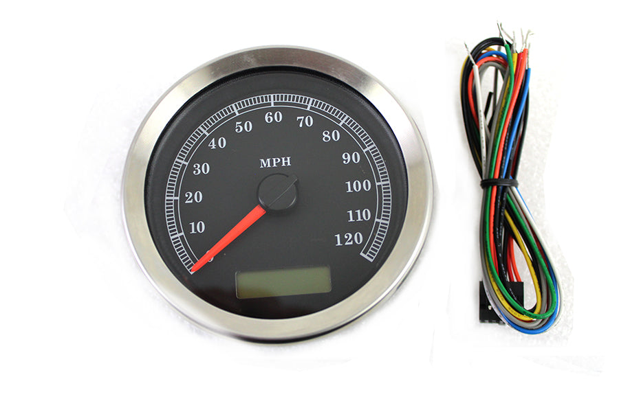 39-0663 - Programmable Gauge with Black Face by V-Twin