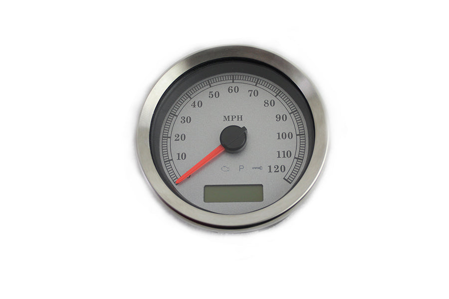 39-0667 - Programmable Gauge with Silver Face by V-Twin