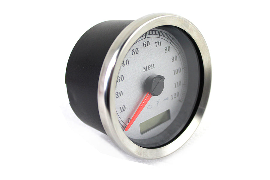 39-0667 - Programmable Gauge with Silver Face by V-Twin