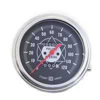 39-0671 - Police Speedometer With Red Needle by V-Twin
