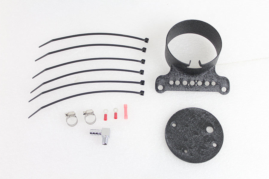 39-0686 - Single Gauge Mount Bracket Black by V-Twin