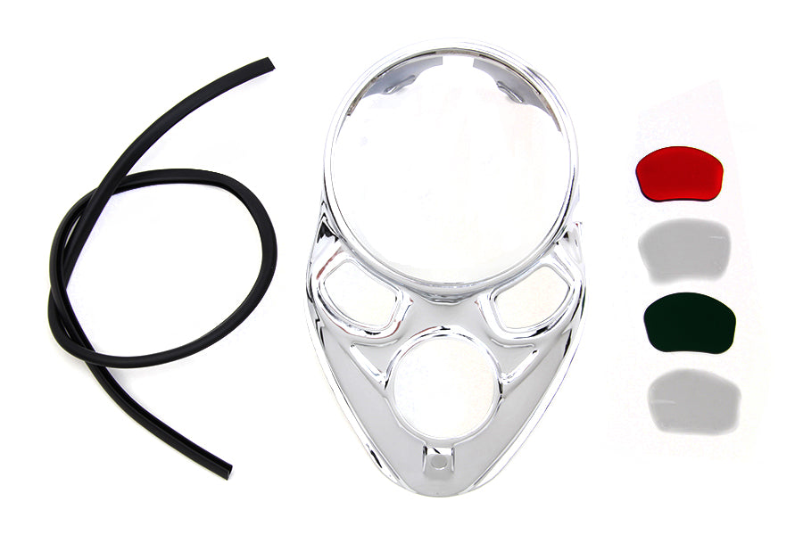 39-0749 - Chrome Dash Panel by V-Twin