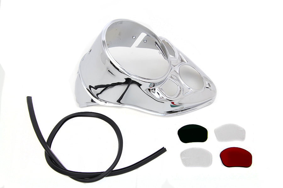 39-0749 - Chrome Dash Panel by V-Twin