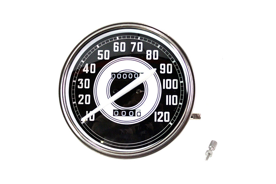 39-0829 - Replica 2:1 Speedometer with White Needle by V-Twin