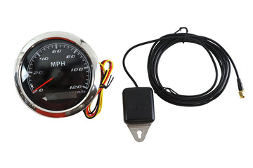 85mm GPS Speedometer Black