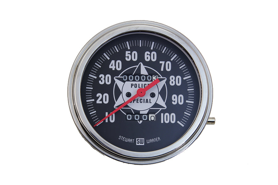 39-0857 - Police Speedometer 2:1 Ratio by V-Twin