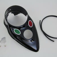 39-0863 - Black Cateye Dash Panel by V-Twin