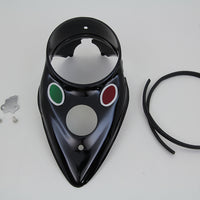 39-0863 - Black Cateye Dash Panel by V-Twin