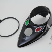 39-0863 - Black Cateye Dash Panel by V-Twin