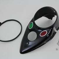 39-0863 - Black Cateye Dash Panel by V-Twin