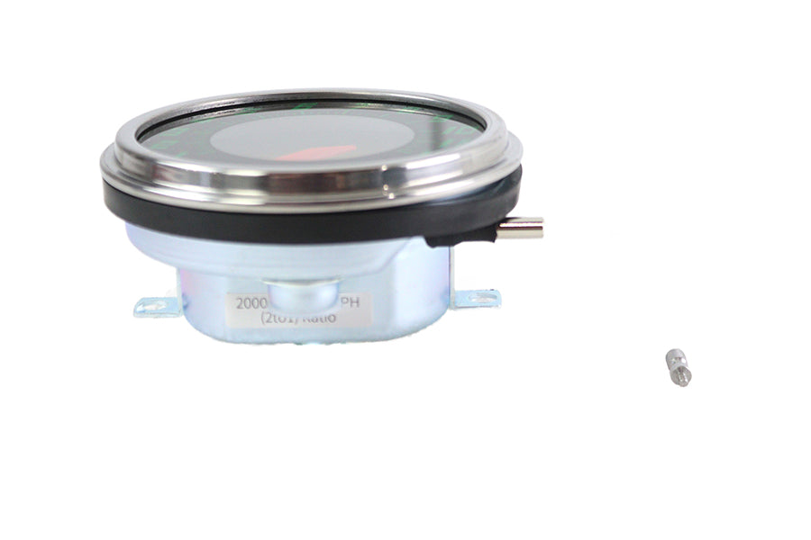 39-0889 - FLH 2:1 Ratio Replica Green Face Speedometer by V-Twin